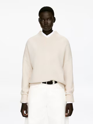 Nativa Wool Jumper – White – Women – ARKET GB | Arket UK