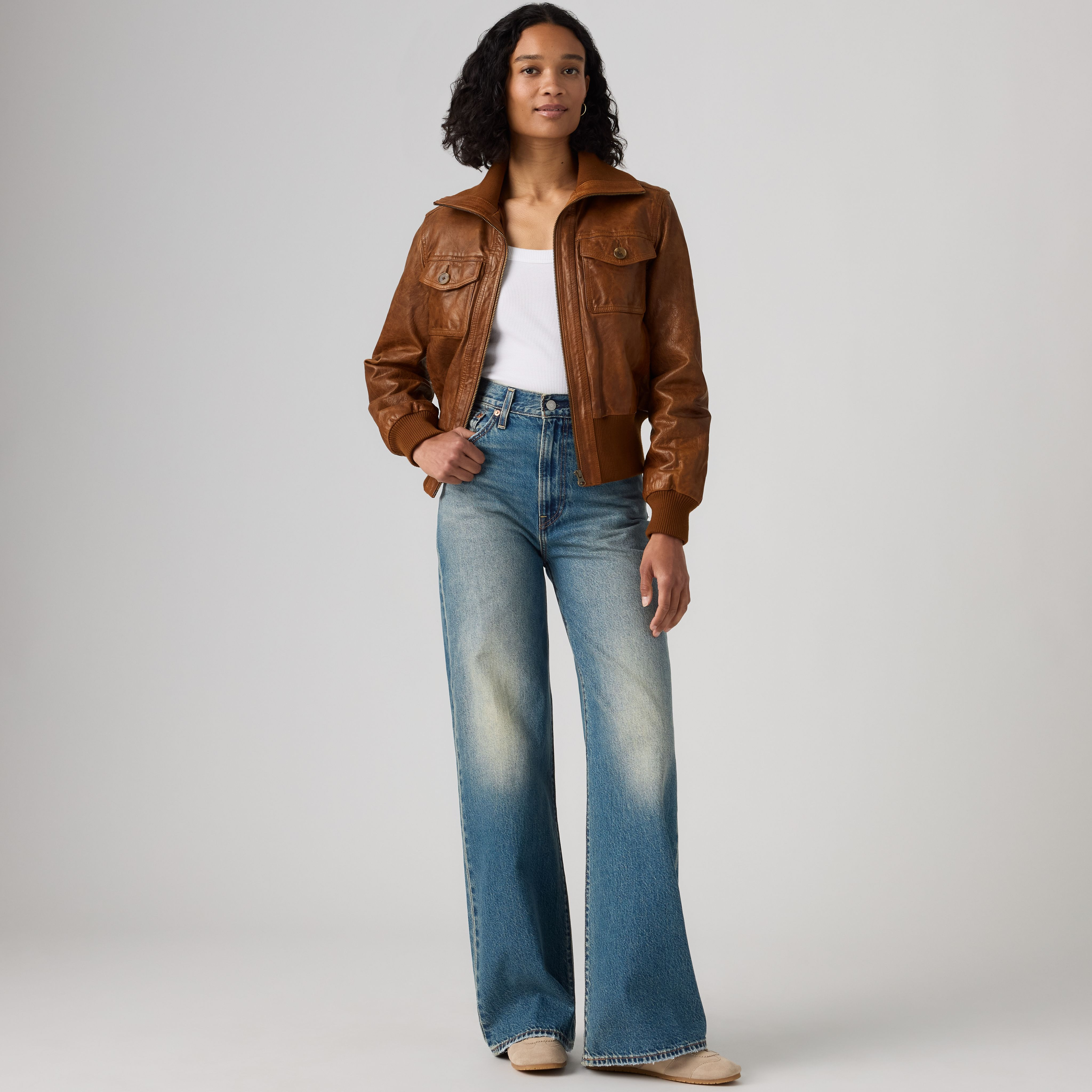 Levi's Ribcage Wide-Leg Women's Jeans 24x32 | Levi's US