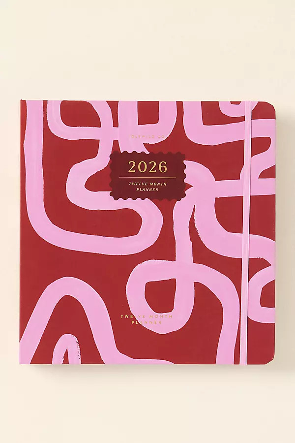 Magenta 2026 Squiggle Hardcover Planner | Anthropologie (US)