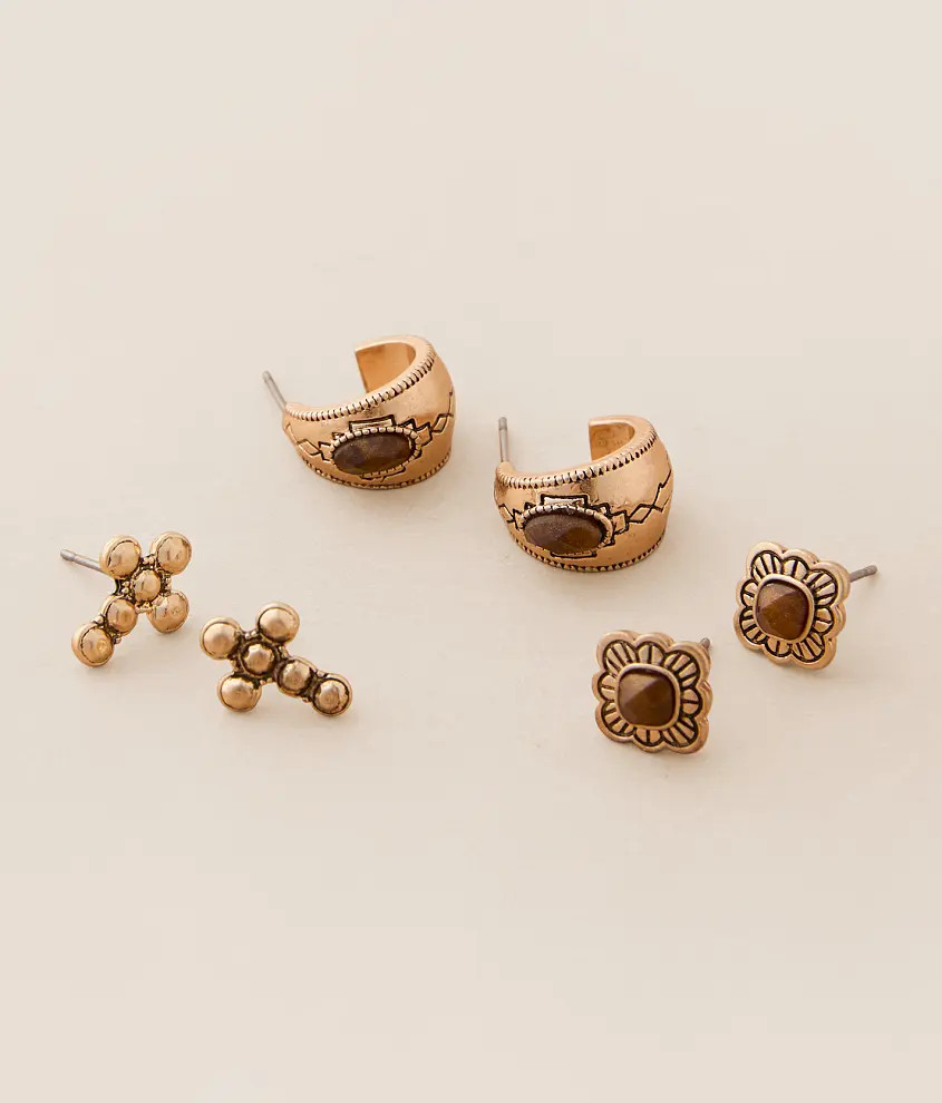 New3 Pack Western Earring SetLainey WilsonPrice $20.00What do you want to know about this produc... | Buckle