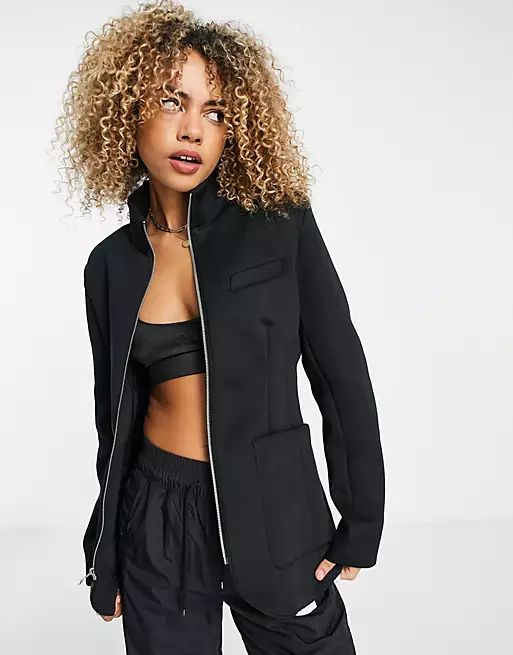 Nike Jordan New Classics full-zip blazer jacket in black | ASOS (Global)