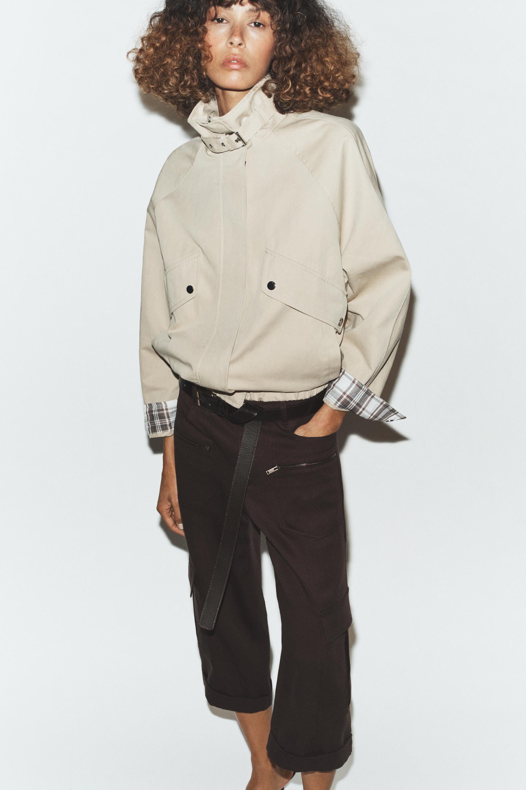OVERSIZED HIGH-COLLAR BOMBER JACKET | Zara US