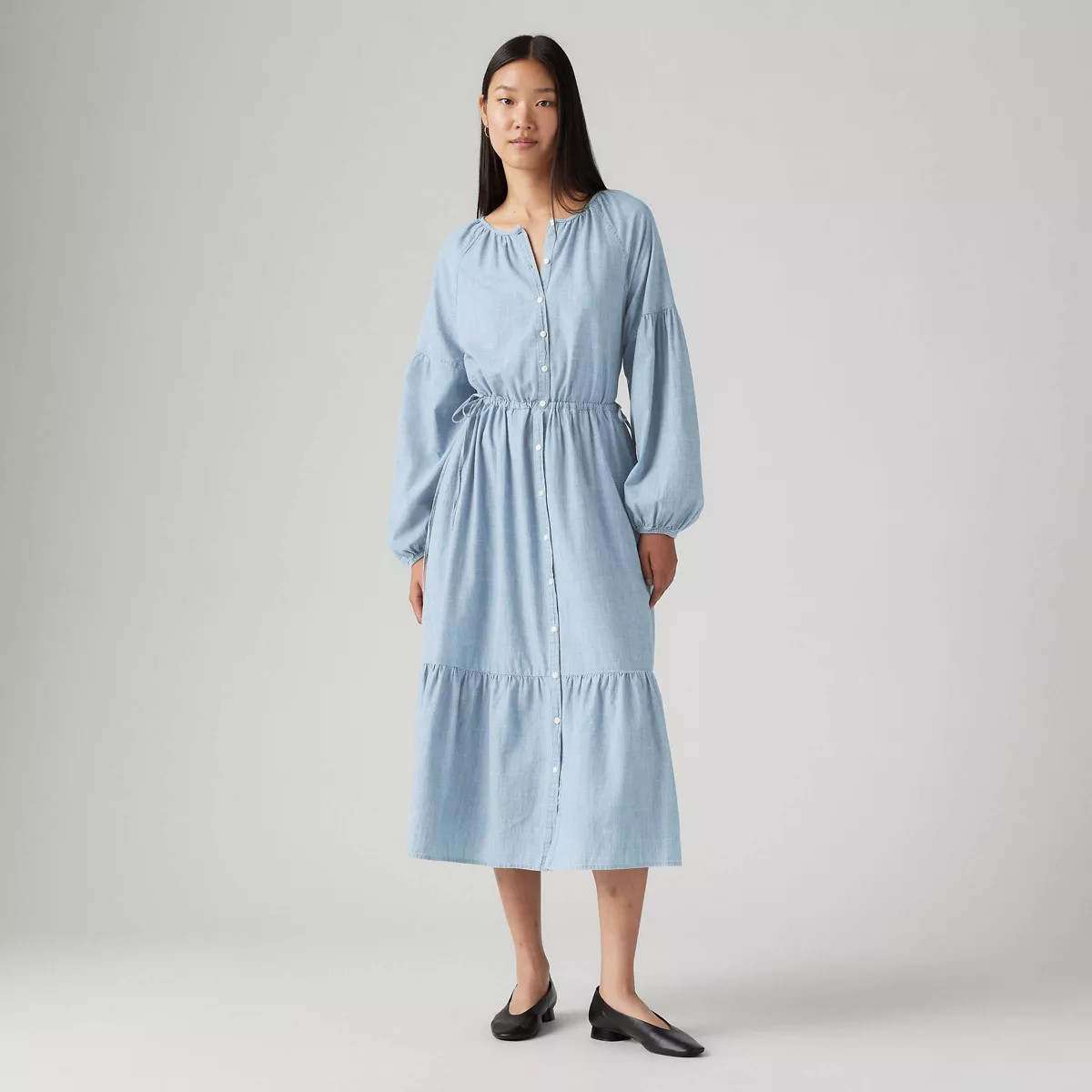 Levi's® Women's Jolene Long Sleeve Maxi Dress - Honestly Happy | Target