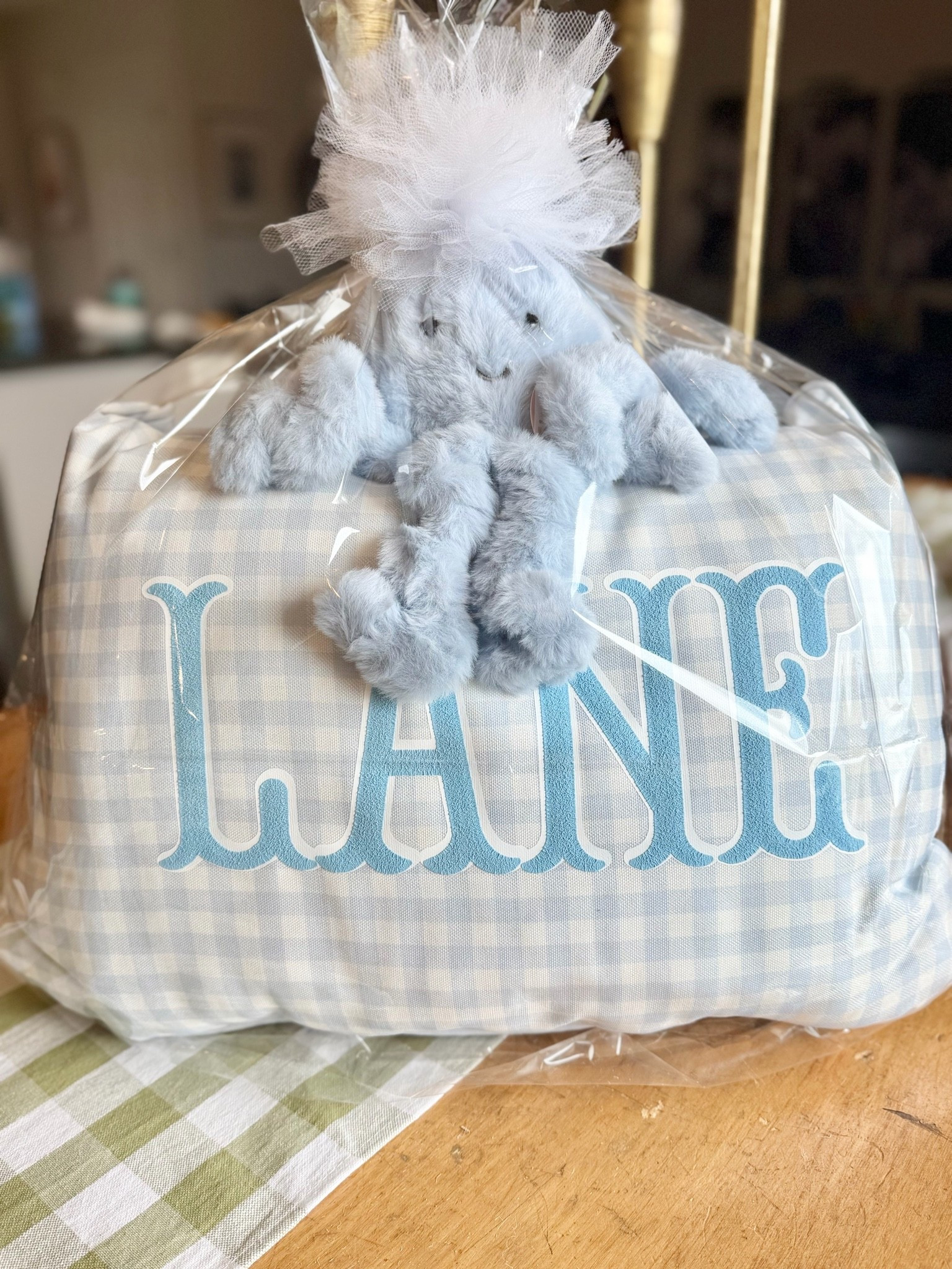 Personalize this sweet pillow for my best friend’s nursery paired with this cute octopus from Caden Lane💫

#LTKHome #LTKKids #LTKBaby