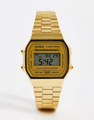 Casio A168WG-9EF gold plated digital watch | ASOS (Global)