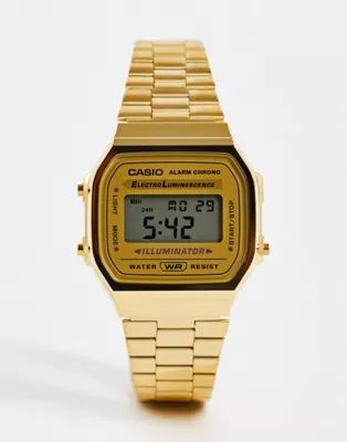Casio A168WG-9EF gold plated digital watch | ASOS (Global)