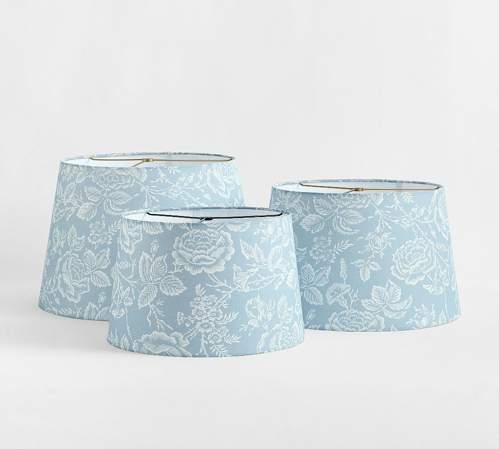 Kravet Tapered Drum Rose Toile Shade (15"-20") | Pottery Barn (US)