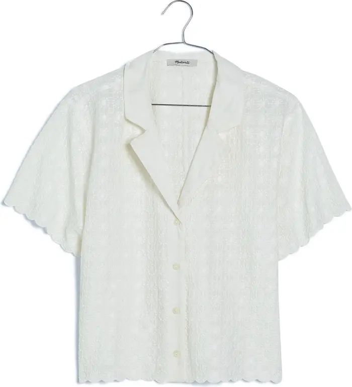 Madewell Embroidered Semisheer Resort Shirt | Nordstrom | Nordstrom