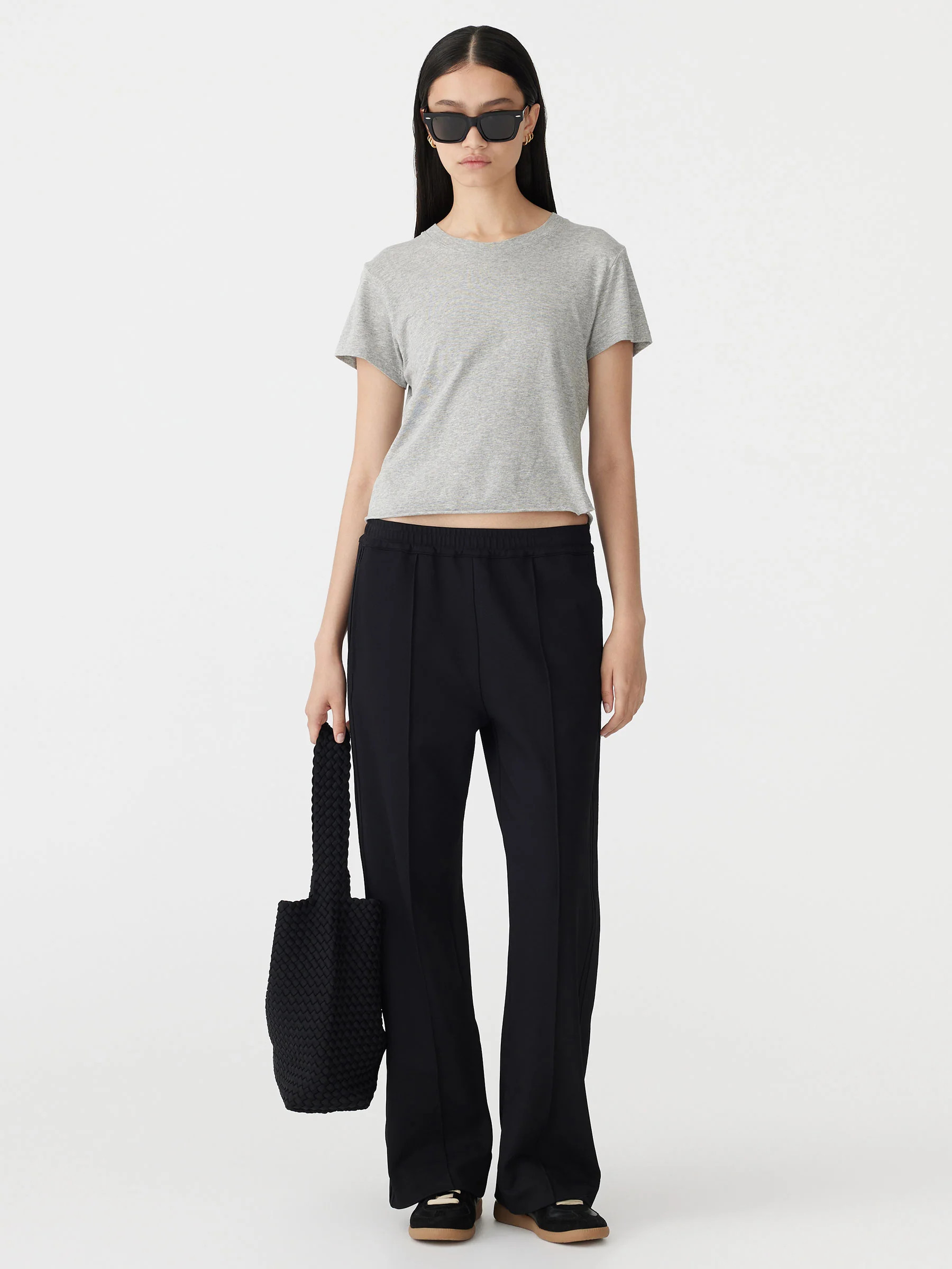 Twill Pinstitch Detail Pant | Bassike