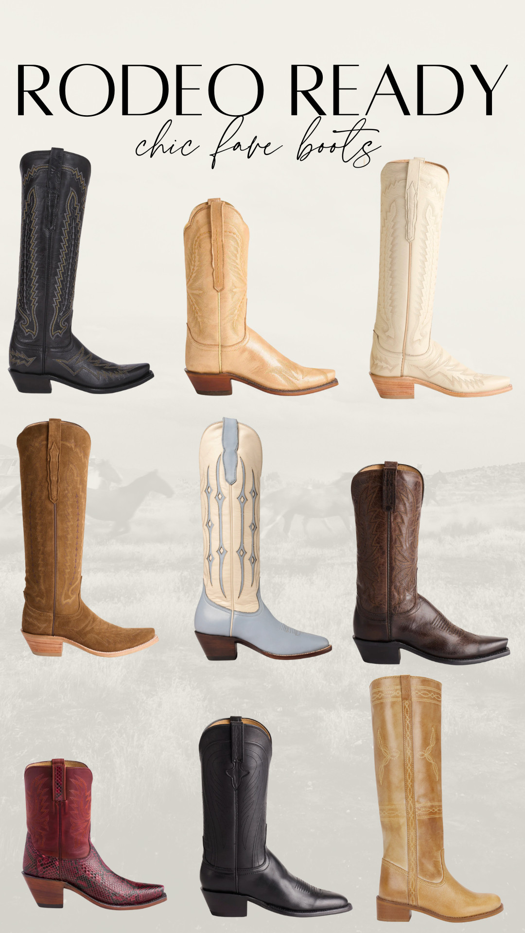 Chic women's cowboy boots perfect for the rodeo! 

 #LTKootd