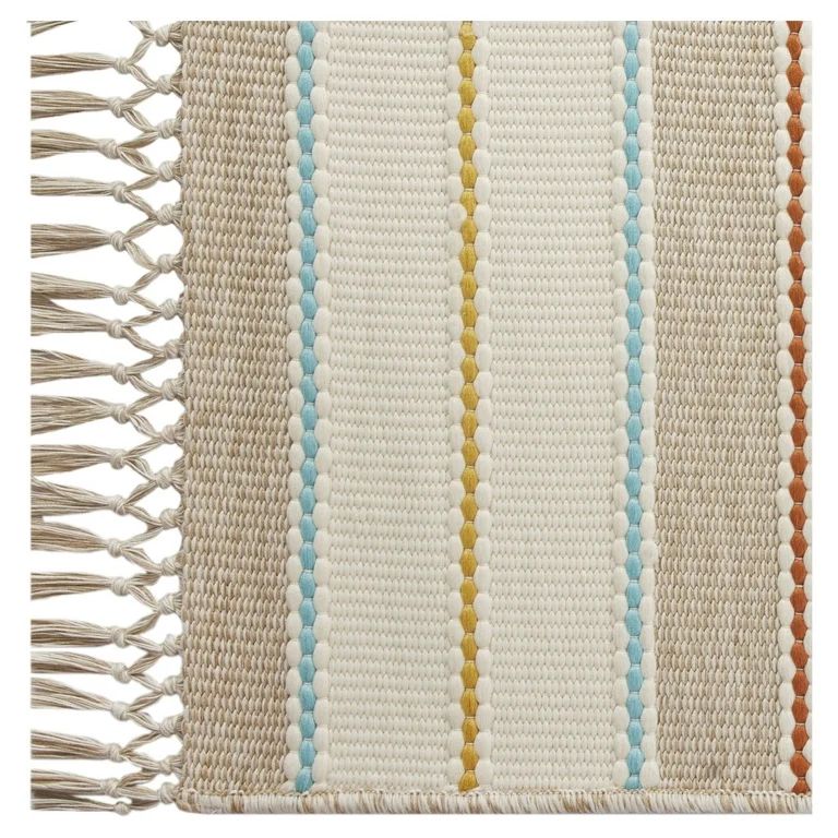 Better Homes & Gardens 7' x 10' Multi-color Striped Outdoor Rug | Walmart (US)