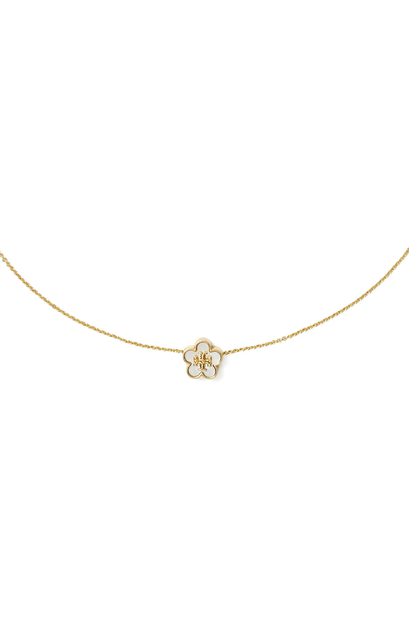 Forget Me Not Mother of Pearl Pendant Necklace | Nordstrom