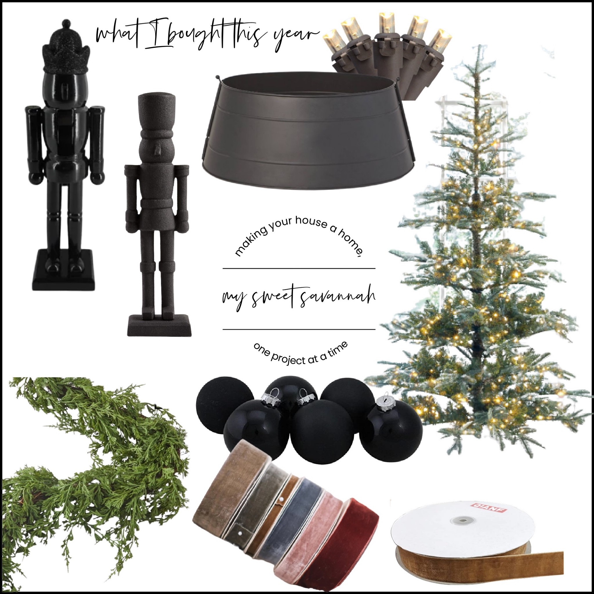 Christmas 2022! I’m starting to gather a few new pieces for  the holidays this year!
I got a new king of Christmas tree, khaki velvet ribbon, neutral nutcrackers, a metal tree collar, tons of white lights, and plenty of garland to deck the halls! 

#LTKsalealert #LTKSeasonal #LTKhome