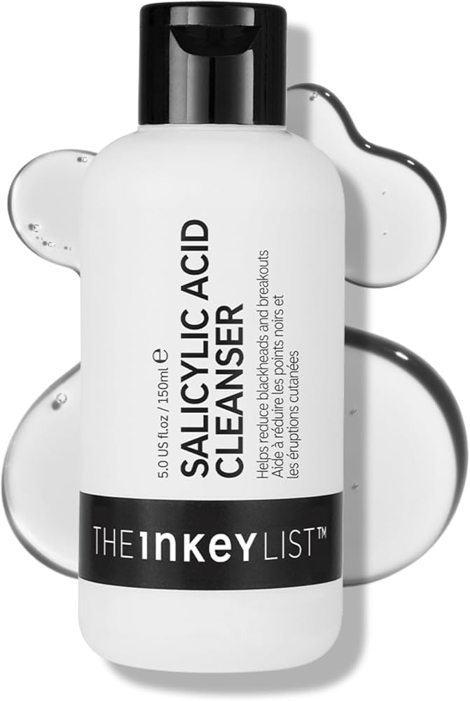The INKEY List Salicylic Acid Cleanser, Face Wash for Blemishes, Blackheads, Oily Skin and Breakouts, Non-Drying Facial Cleanser Safe for All Skin Types, 5.0 fl oz | Amazon (US)