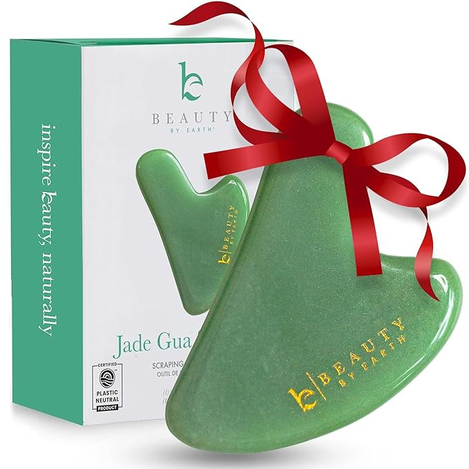 Beauty by Earth Jade Gua Sha - Face Sculpting Tool for Face Massage, Jaw Massager, Facial Massage... | Amazon (US)