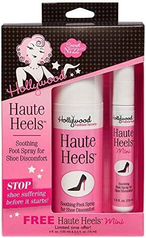 Hollywood Fashion Secrets Haute Heels Foot Care, Works for All Types of Shoes, Value Pack 4 oz & 0.5 | Amazon (US)