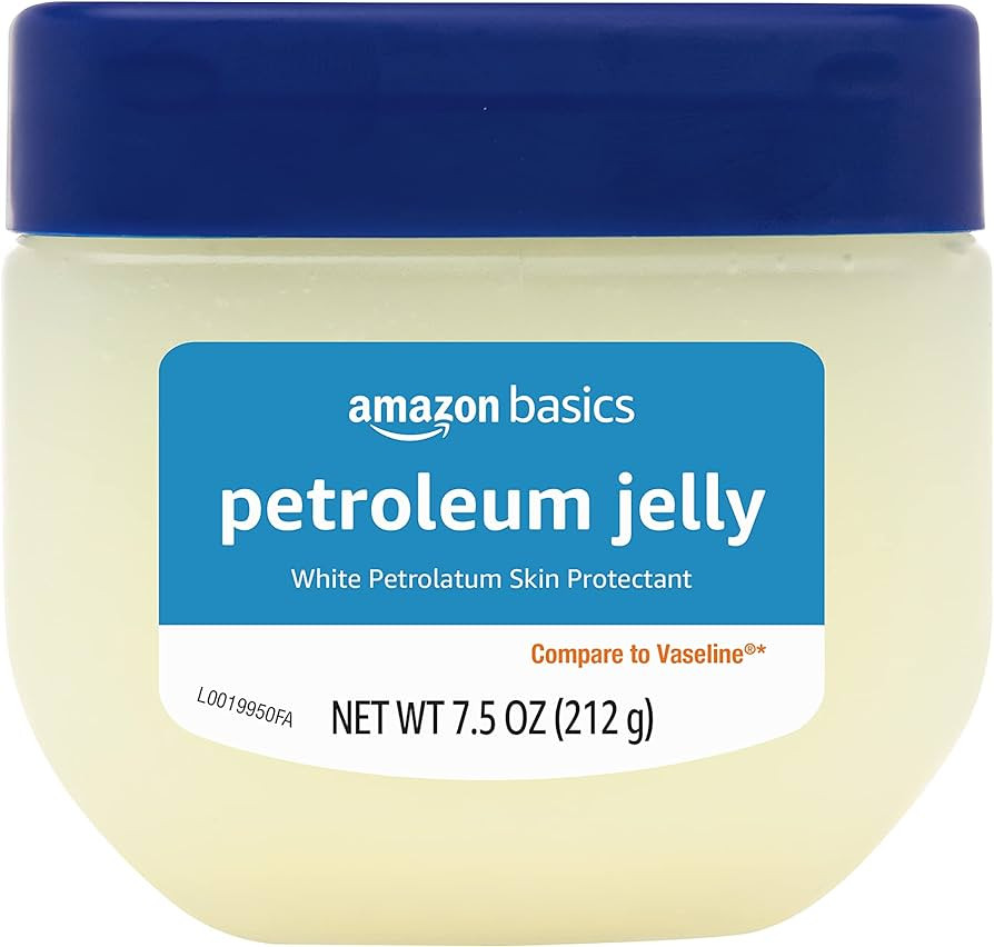 Amazon Basics Petroleum Jelly White Petrolatum Skin Protectant, Unscented, 7.5 Ounce, Pack of 1 | Amazon (US)