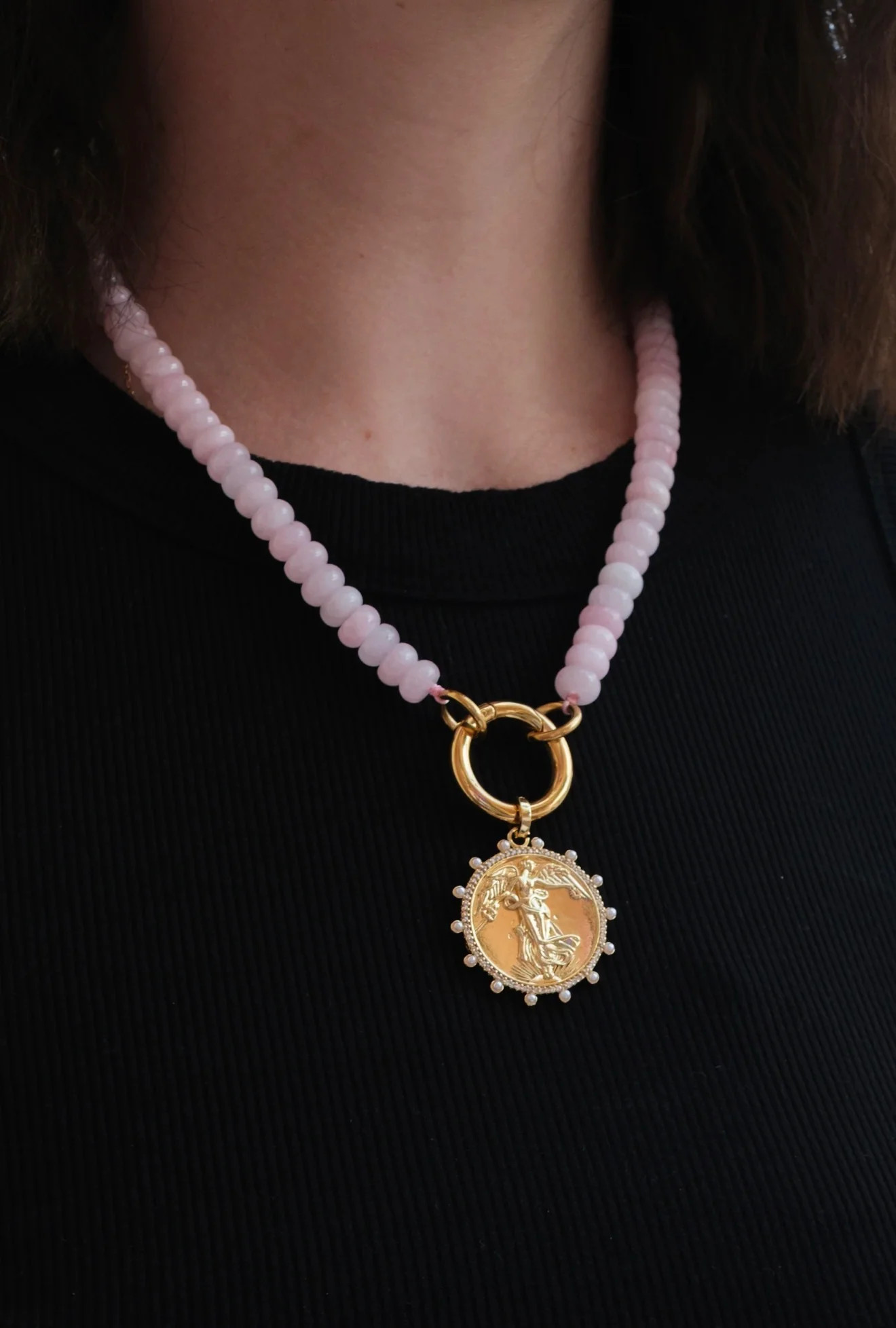 She Blooms Natural Stone Necklace | KC Chic Designs