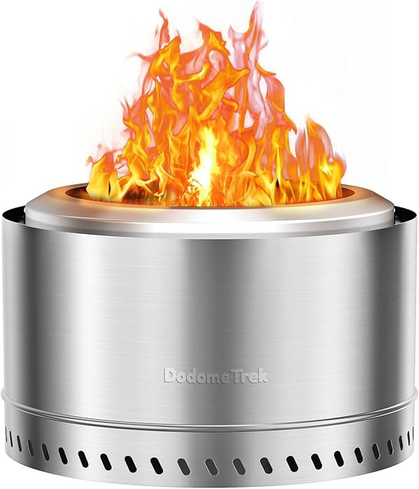 Smokeless Fire Pit, Portable Firepit Outdoor, 27 Inch Stainless Steel | Amazon (US)