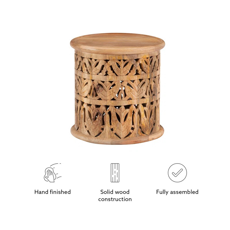 Eakin Solid Wood Tray Top End Table | Wayfair North America