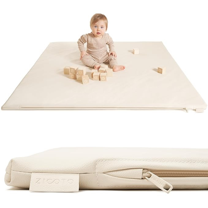 Stylish Padded Baby Play Mat for Your Boy or Girl - Extra Thick & Super Soft Vegan Leather Floor ... | Amazon (US)