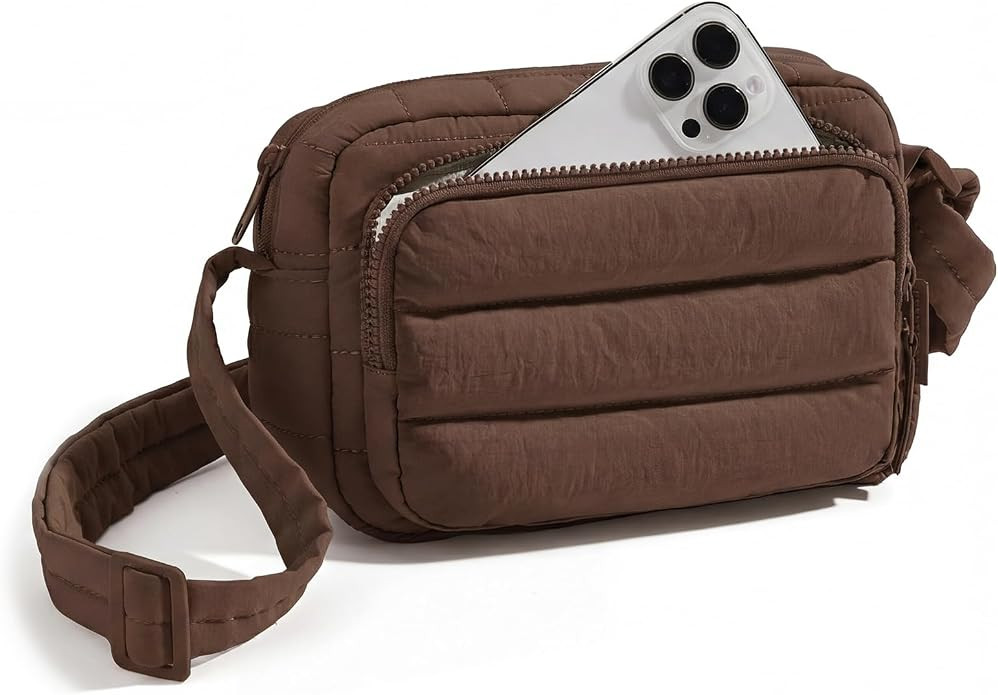 BAGSMART Crossbody Bags for Women, Puffer Crossbody Purses for Women with RFID Blocking Slots, Ha... | Amazon (US)