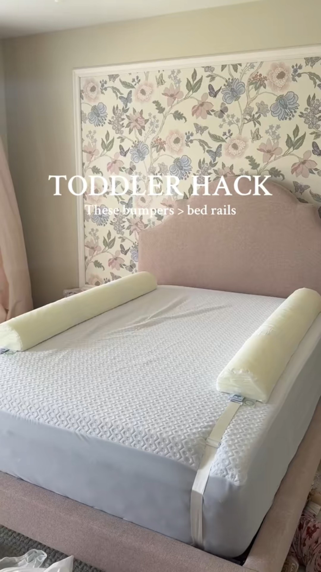 Toddler bedroom, big girl room, bed bumpers, bed rails

#LTKBaby #LTKKids #LTKHome