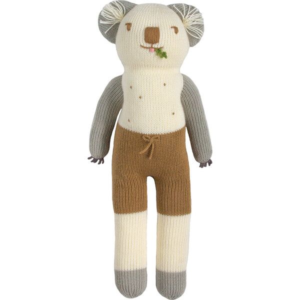 Koa the Koala Knit Doll, White/Grey | Maisonette