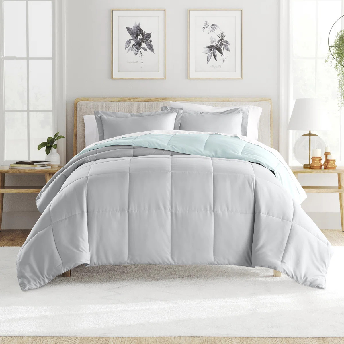 Reversible Down-Alternative Comforter Bedding Set | Wayfair North America