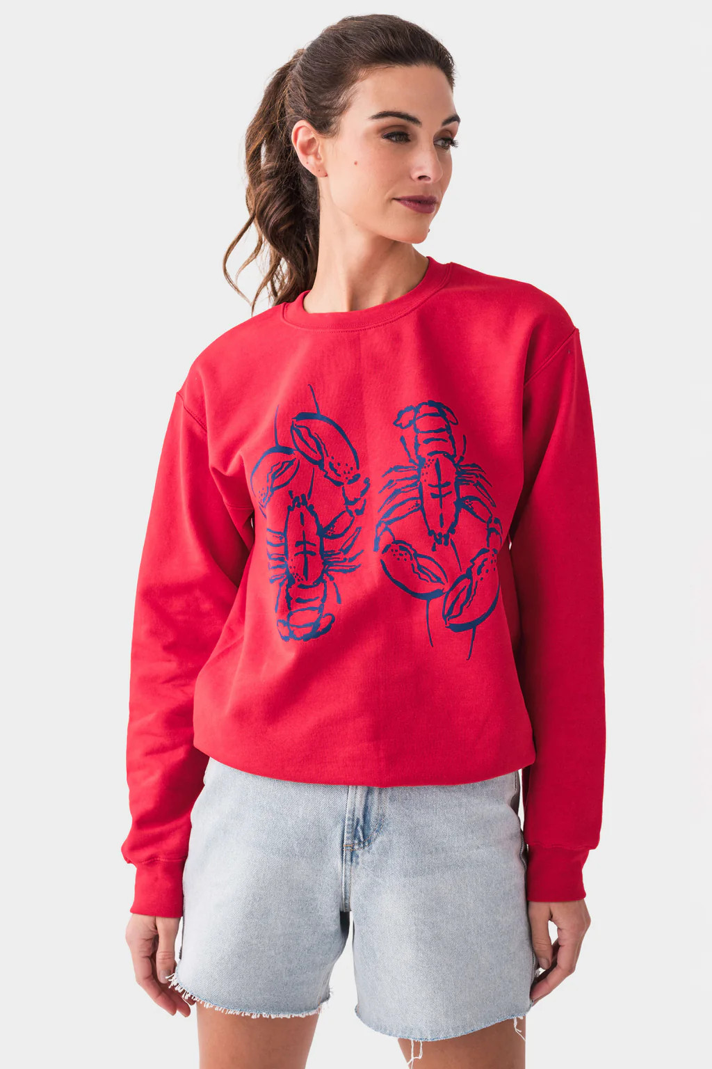 Coastal Aesthetic Lobster Sweatshirt | Social Threads
