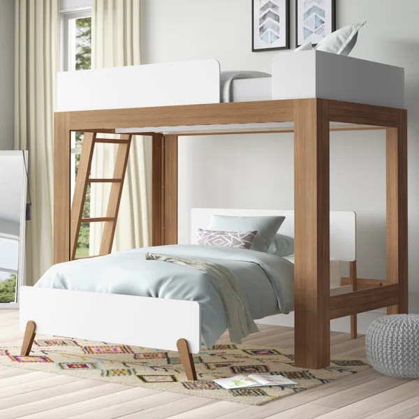 Ambur Solid Wood L-Shaped Bunk Beds by Isabelle & Max | Wayfair North America