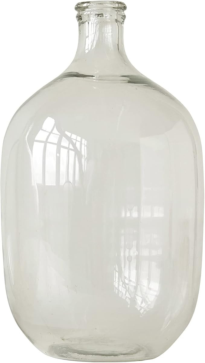 Creative Co-op DA7424 Creative Co-Op Decorative Glass Bottle Vase, 19 Inch, Clear | Amazon (US)