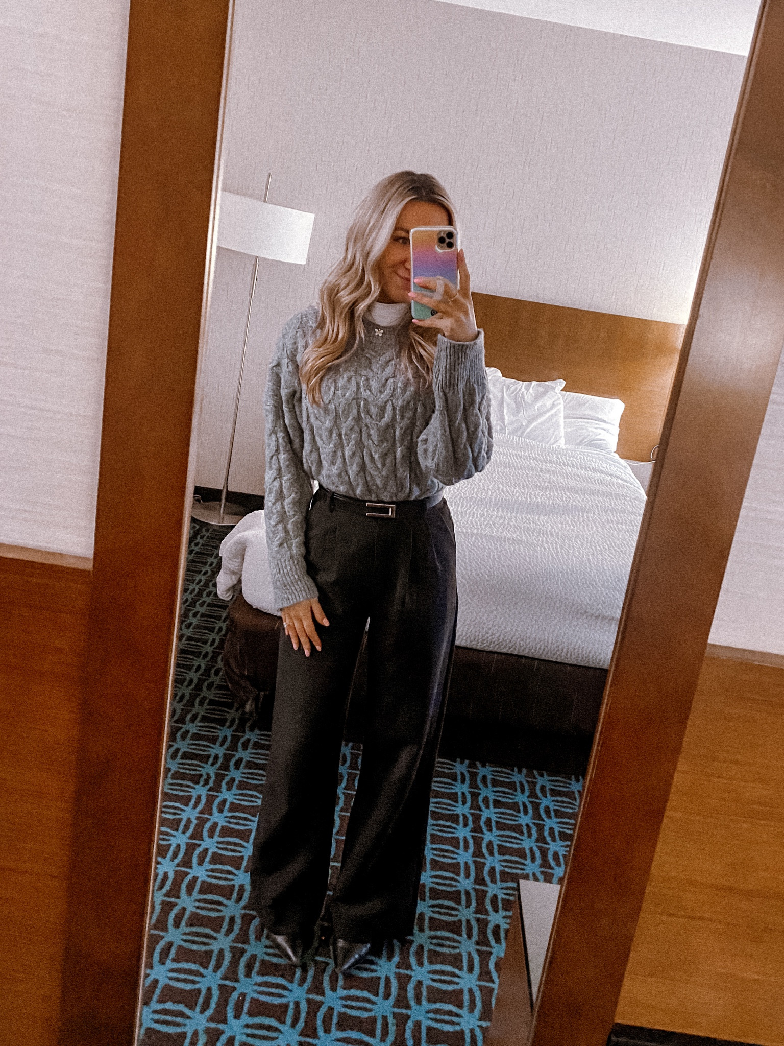 Workwear. 
XS in bodysuit 
XS in sweater
25 regular in pants
Shoes TTS

#LTKfindsunder100 #LTKworkwear #LTKstyletip