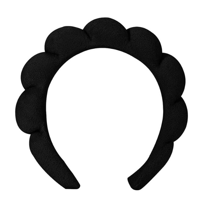 Soft Puffy Headband for Washing Face – Terry Cloth Skincare & Makeup Removal Hair Band for Wome... | Amazon (US)