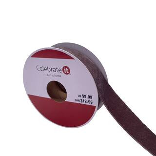 7/8" x 5yd. Velvet Solid Ribbon by Celebrate It® Fall | Michaels Stores