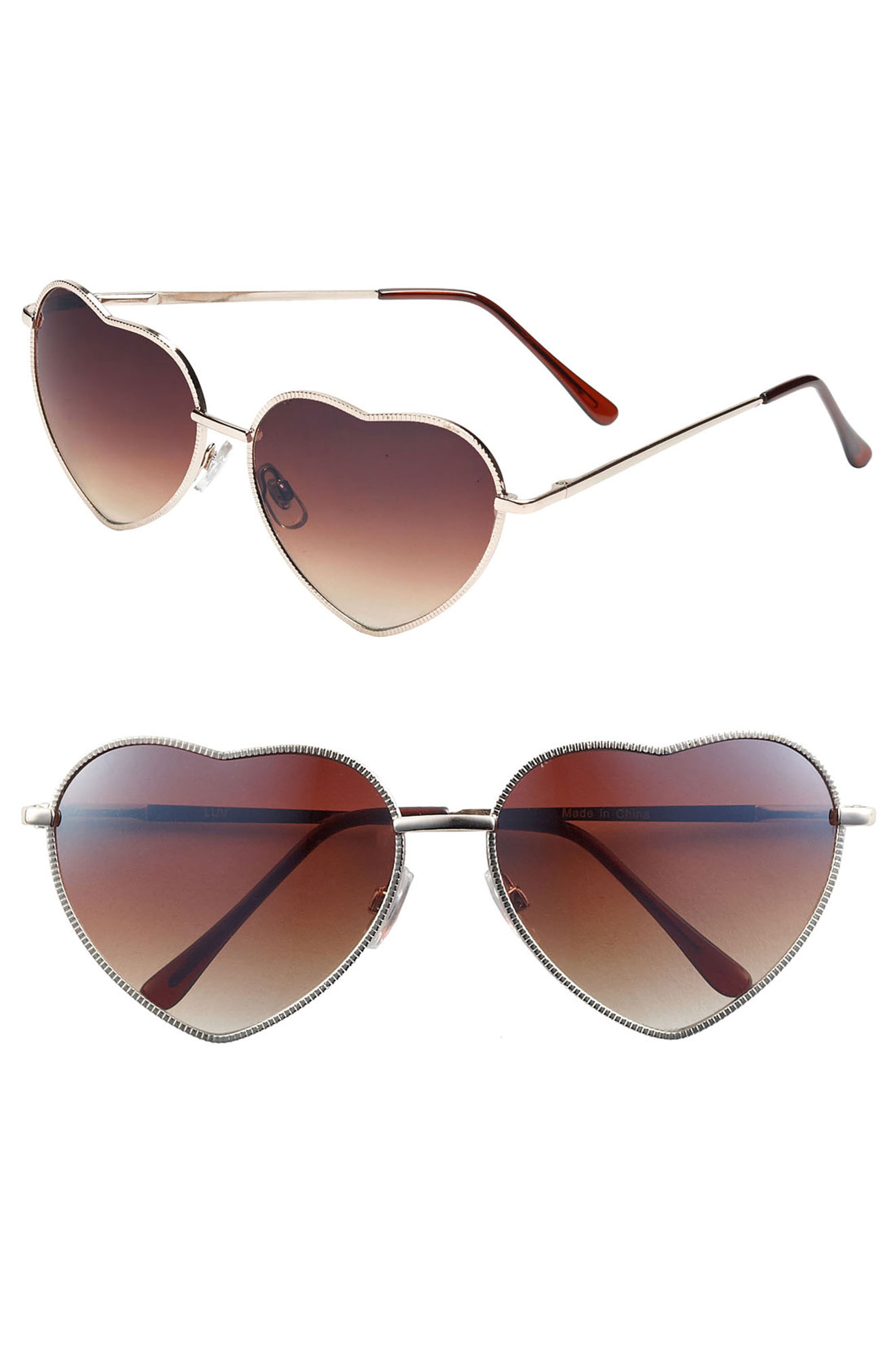 Heart Shaped 58mm Sunglasses | Nordstrom