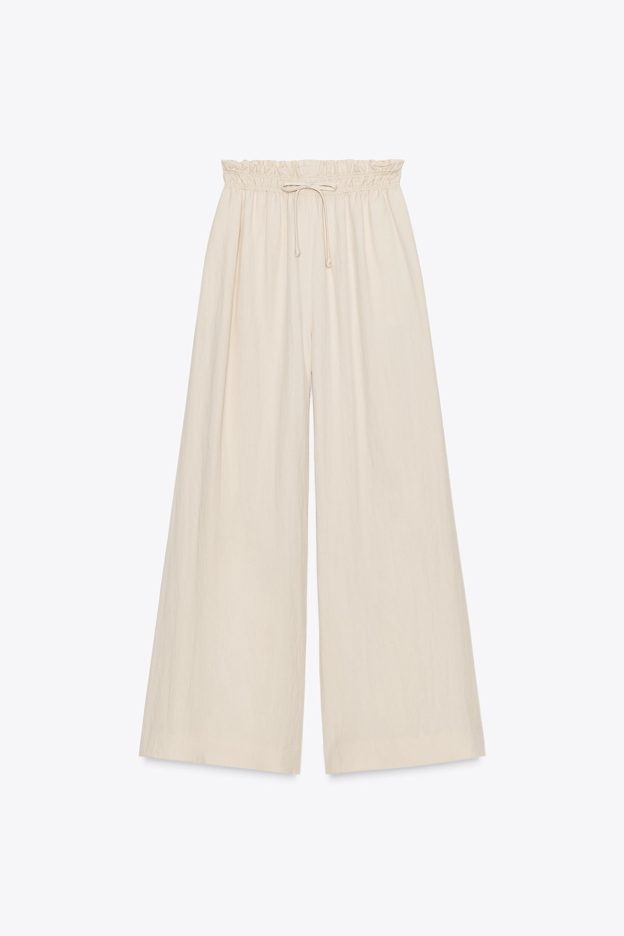 ZW COLLECTION FLOWING PYJAMA TROUSERS | Zara US