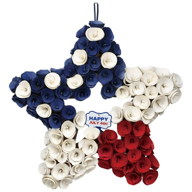 18in Woodchip Decoration Star; Color: Multicolor; Material: Wood. | Walmart (US)