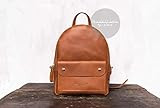 SMALL LEATHER BACKPACK/Leather rucksack/Womens backpack/Brown distressed leather | Amazon (US)