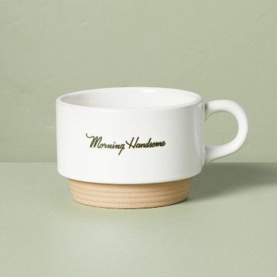 10oz Morning Beautiful & Handsome Stoneware Mugs - Hearth & Hand™ with Magnolia | Target