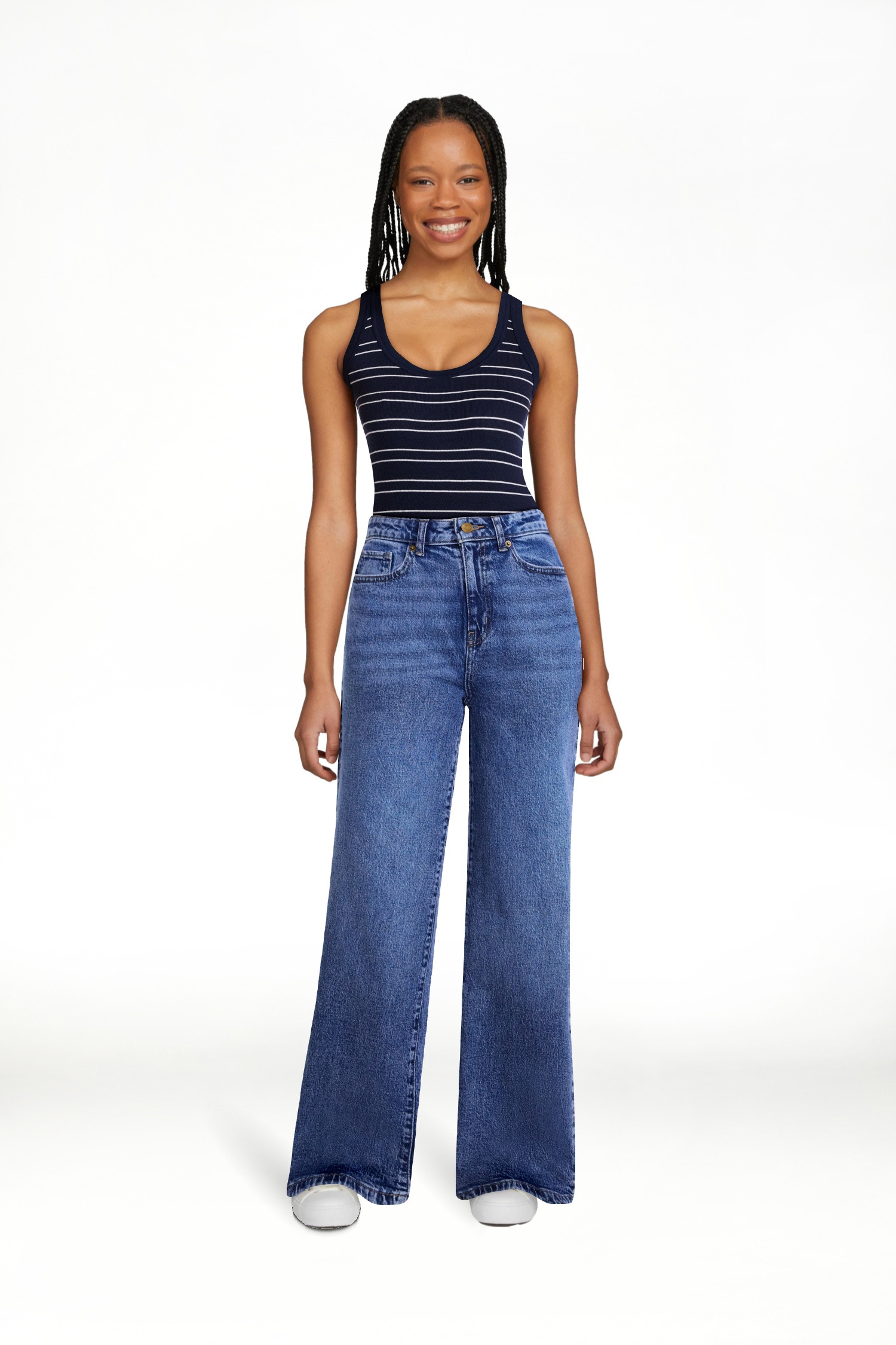 Scenario Women's Wide Leg Jeans, Sizes 0-20 | Walmart (US)
