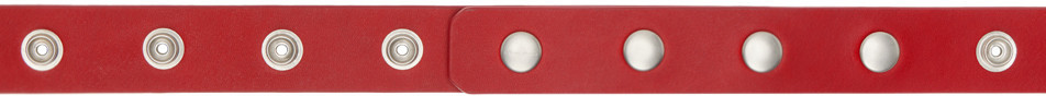 Rick Owens Red Snap Belt | SSENSE