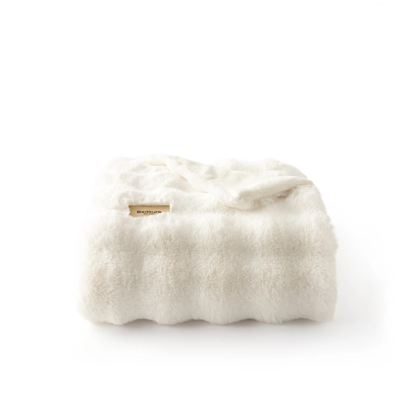 GentleSoft® Bubble Faux Fur Blanket | Bedsure® | Bedsure