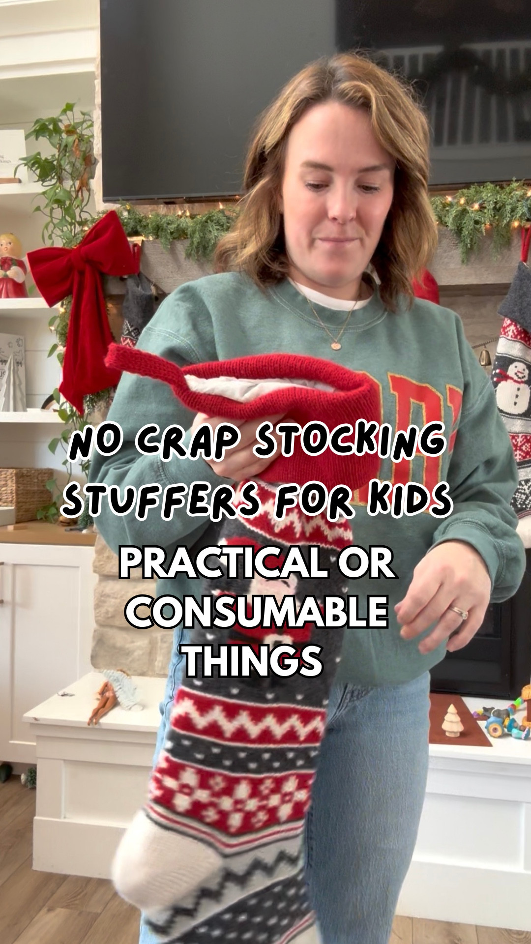 I really enjoy stuffing stockings. I’m convinced just aren’t many affordable toys that are stocking size, that won’t be raged cleaned in a couple months. I’ve definitely learned to simplify and focus on practical things or consumable things. 

Comment “NO CRAP” if you want my full list!