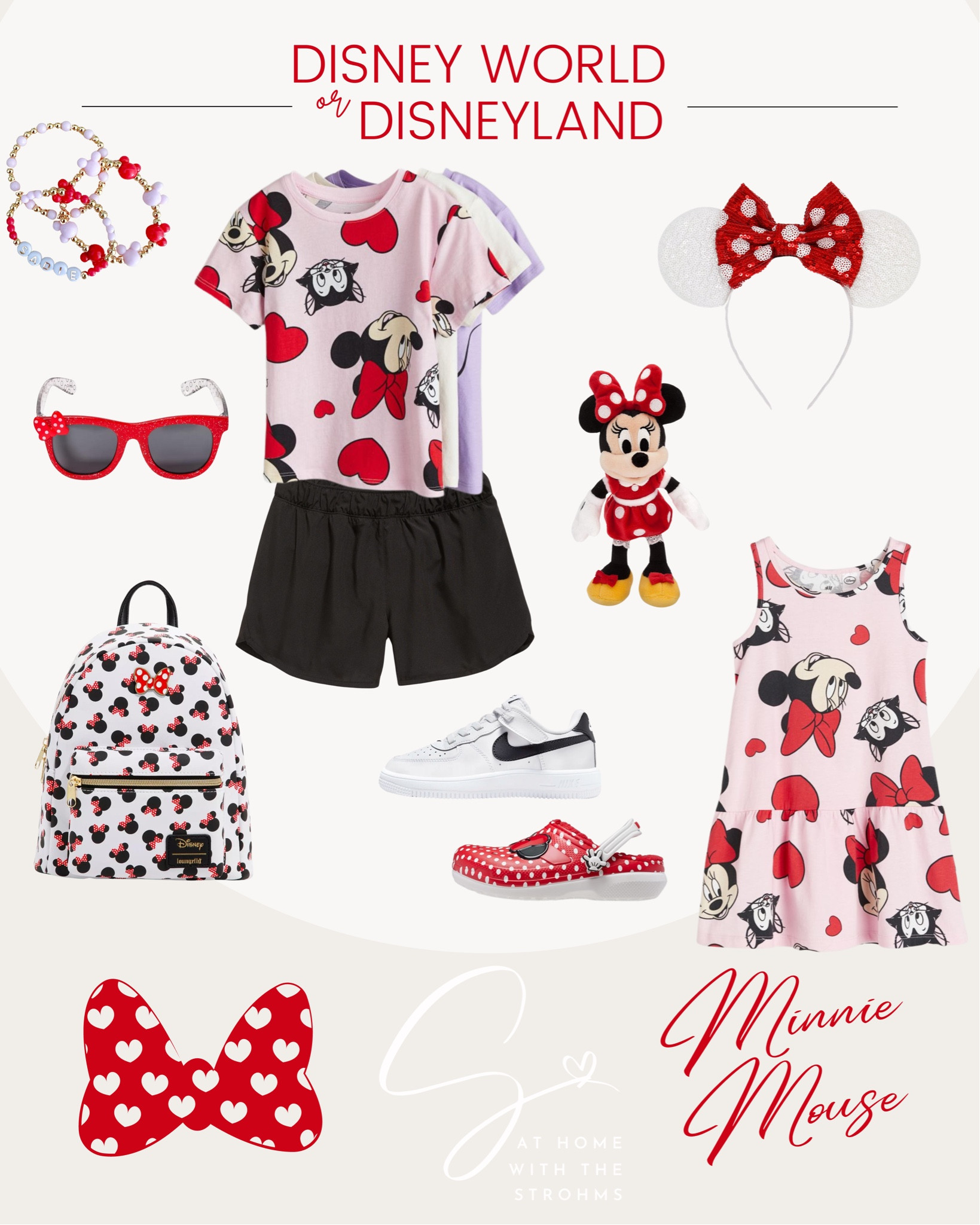 Adorable Minnie Mouse inspired re outfit and accessories for your little girl! ❤️🎀 

Loungefly
Target
Etsy
Nike
Old Navy
H&M
Amazon

#disneyfashion #minniemouse #disneystyle #familyoutfits

#LTKkids #LTKtravel #LTKfamily