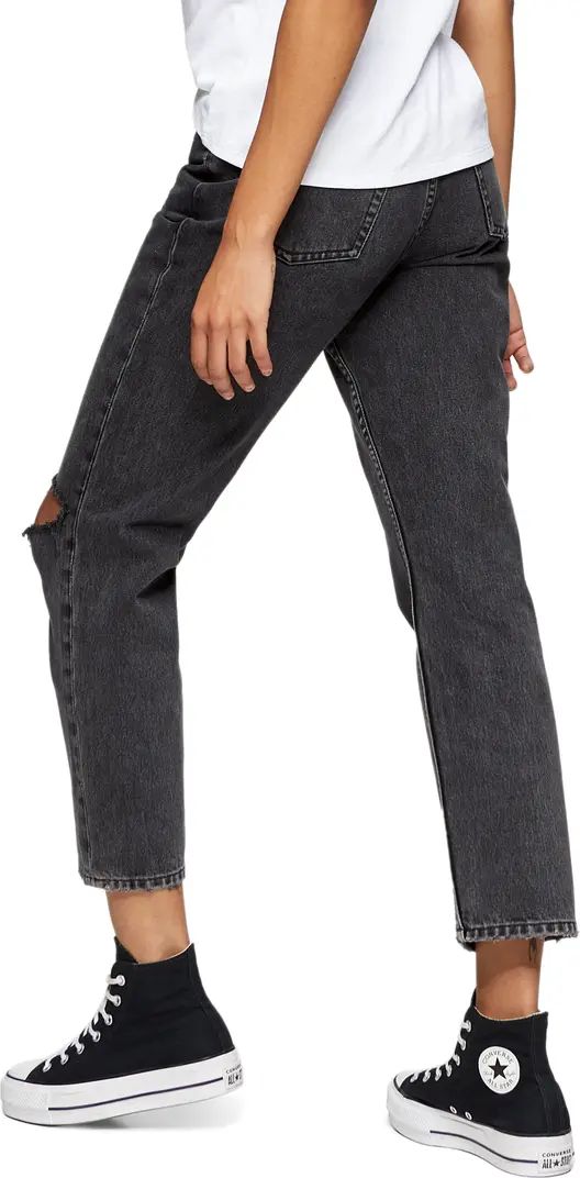 Topshop Chicago Ripped Knee High Waist Dad Jeans | Nordstrom | Nordstrom