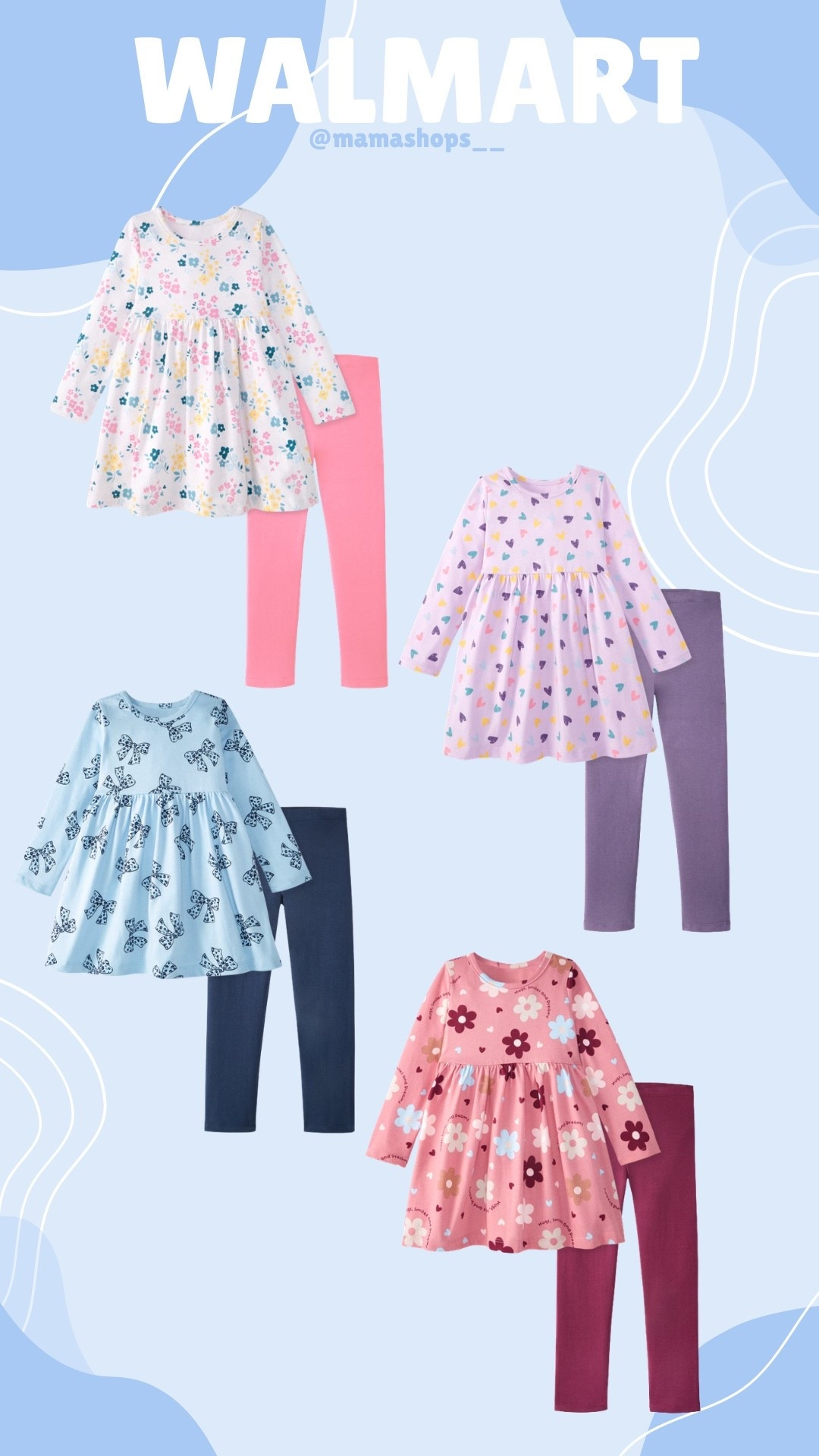 Adorable Garanimals toddler & baby girl floral long sleeve tops and leggings 2pc sets for girls !👧🏻🥰

Find them at Walmart, linking them here for east access ✨🛍️

#LTKSeasonal #LTKmomlife #LTKBaby