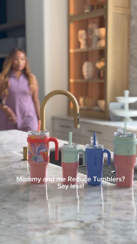Mommy and me tumblers? Don't mind if we do! Obsessing over Reduce's new spring collection available at Walmart, the colors and designs are just <3. I have the 40 oz which keeps my water ice cold all day, and the mini version for the kids is great! Any tumbler for kids thats leak-proof is a win in my book! Head over to my LTK to shop the Reduce spring collection for you and your kids today! #ReducePartner


#LTKfamily #LTKActive #LTKkids