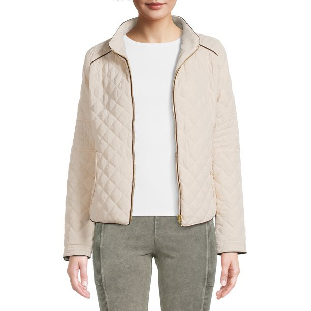 Love Tree Juniors' Quilted Barn Jacket - Walmart.com | Walmart (US)