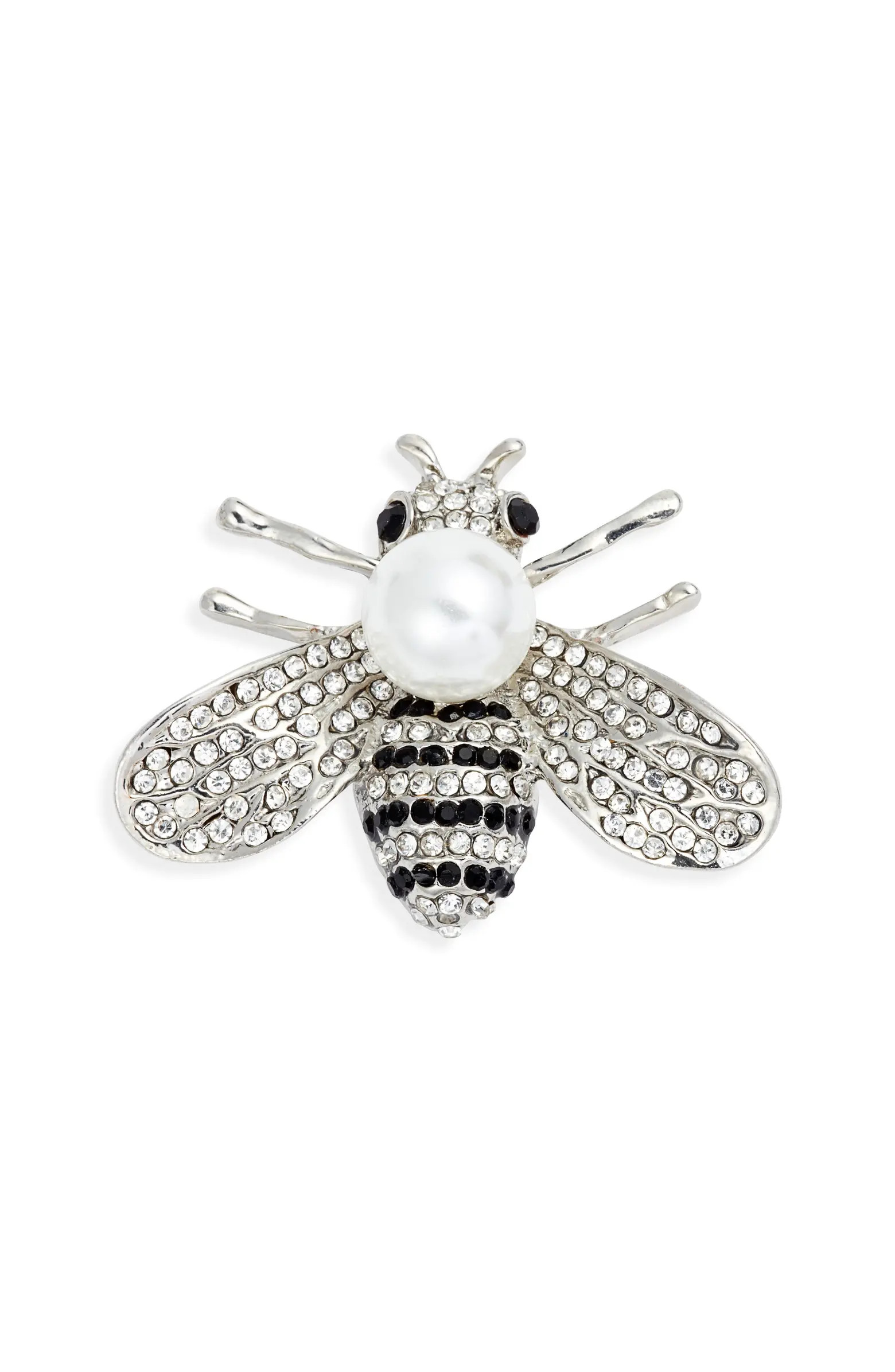 Crystal & Imitation Pearl Bee Lapel Pin | Nordstrom